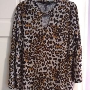Animal print tunic